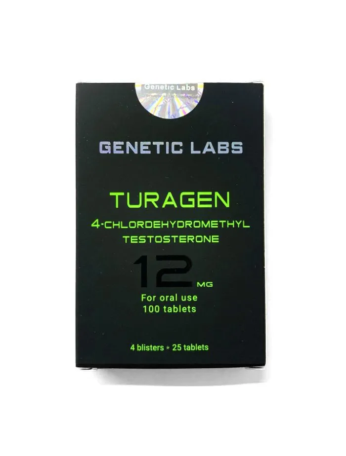 Turagen 100tab/12mg 4-Chlordehydromethyl Testosterone - Genetic Labs