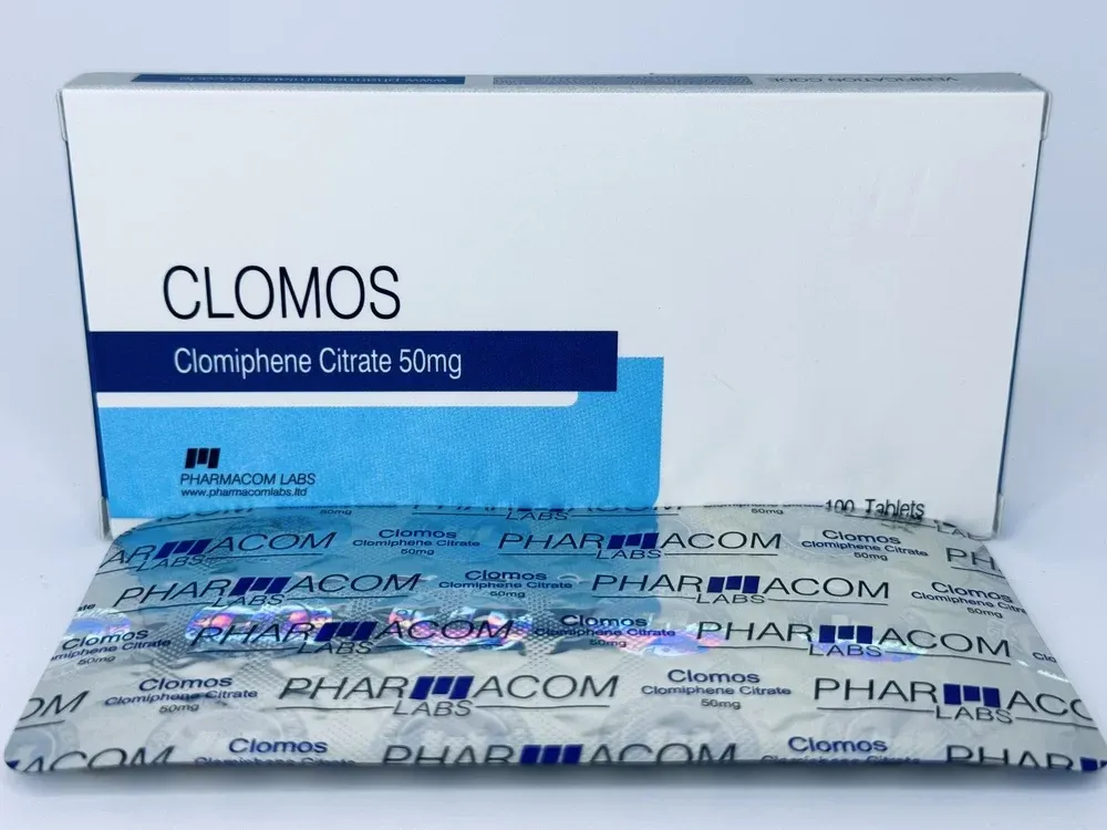 Clomos 100tab/50mg Clomiphene – Pharmacom