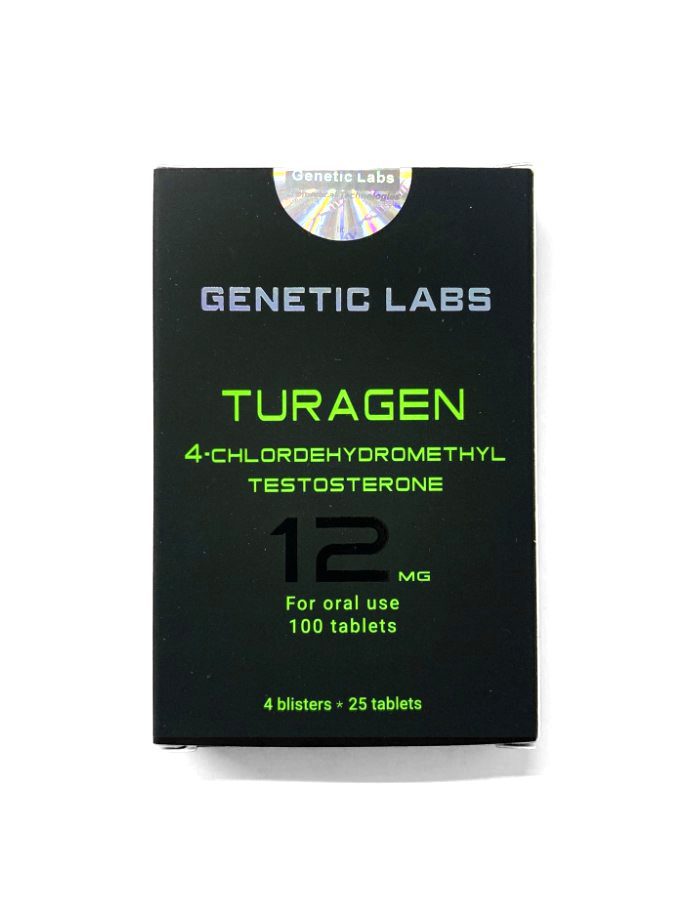 Turagen 100tab/12mg 4-Chlordehydromethyl Testosterone – Genetic Labs